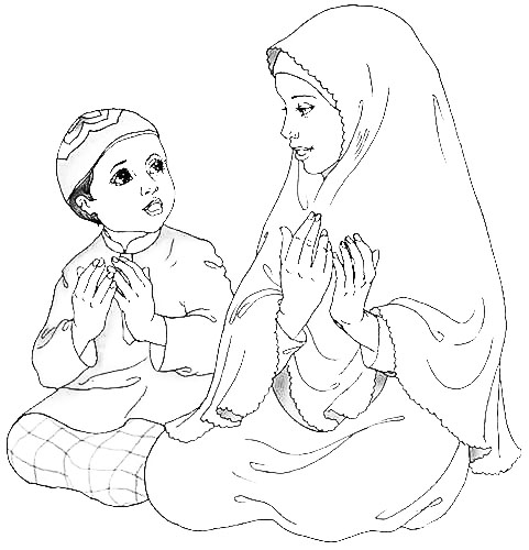 Islam Tentang Anak Assalamu Alakum Wr Wb Gambar Kartun Hitam